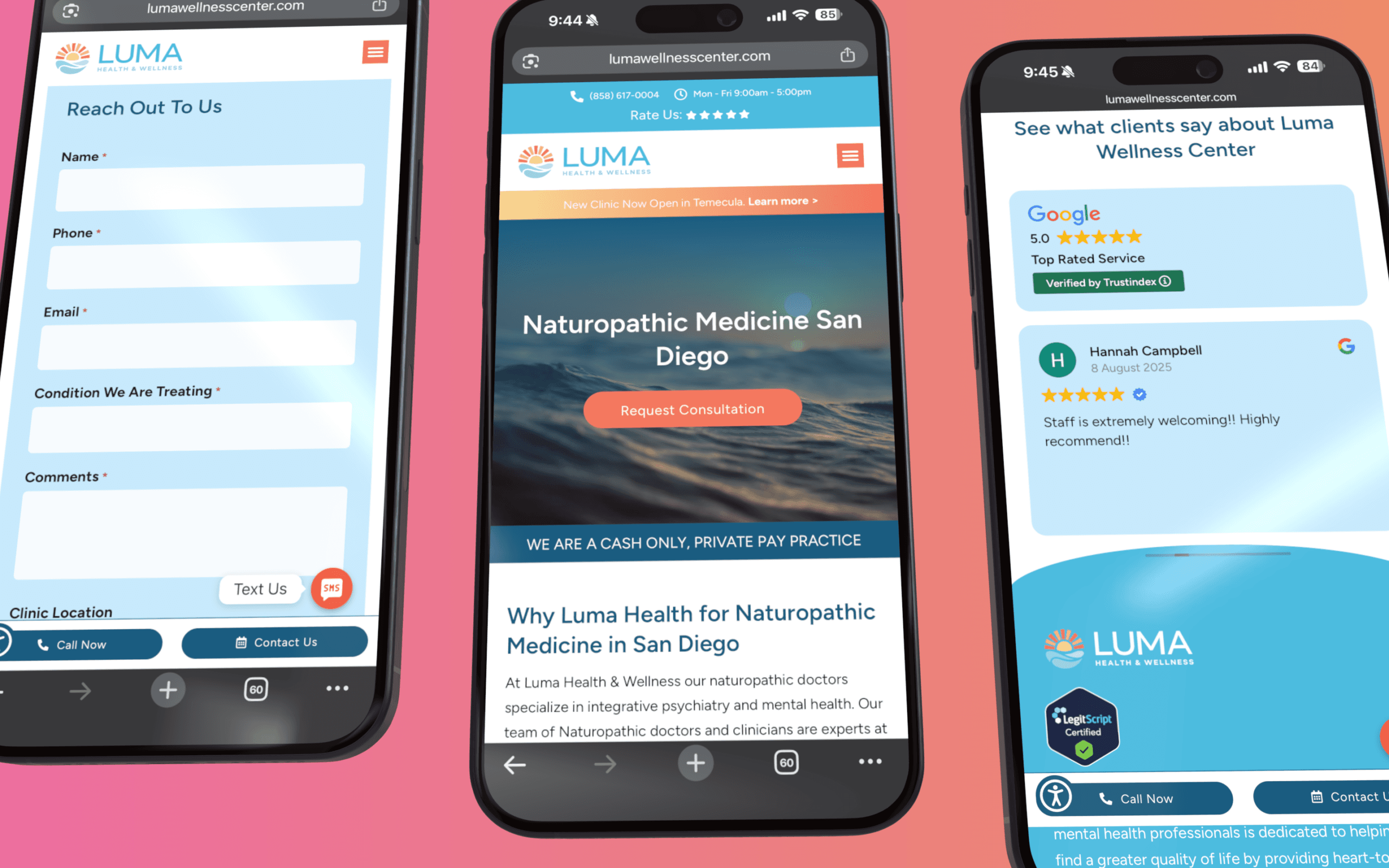 A Luma Wellness Center service page