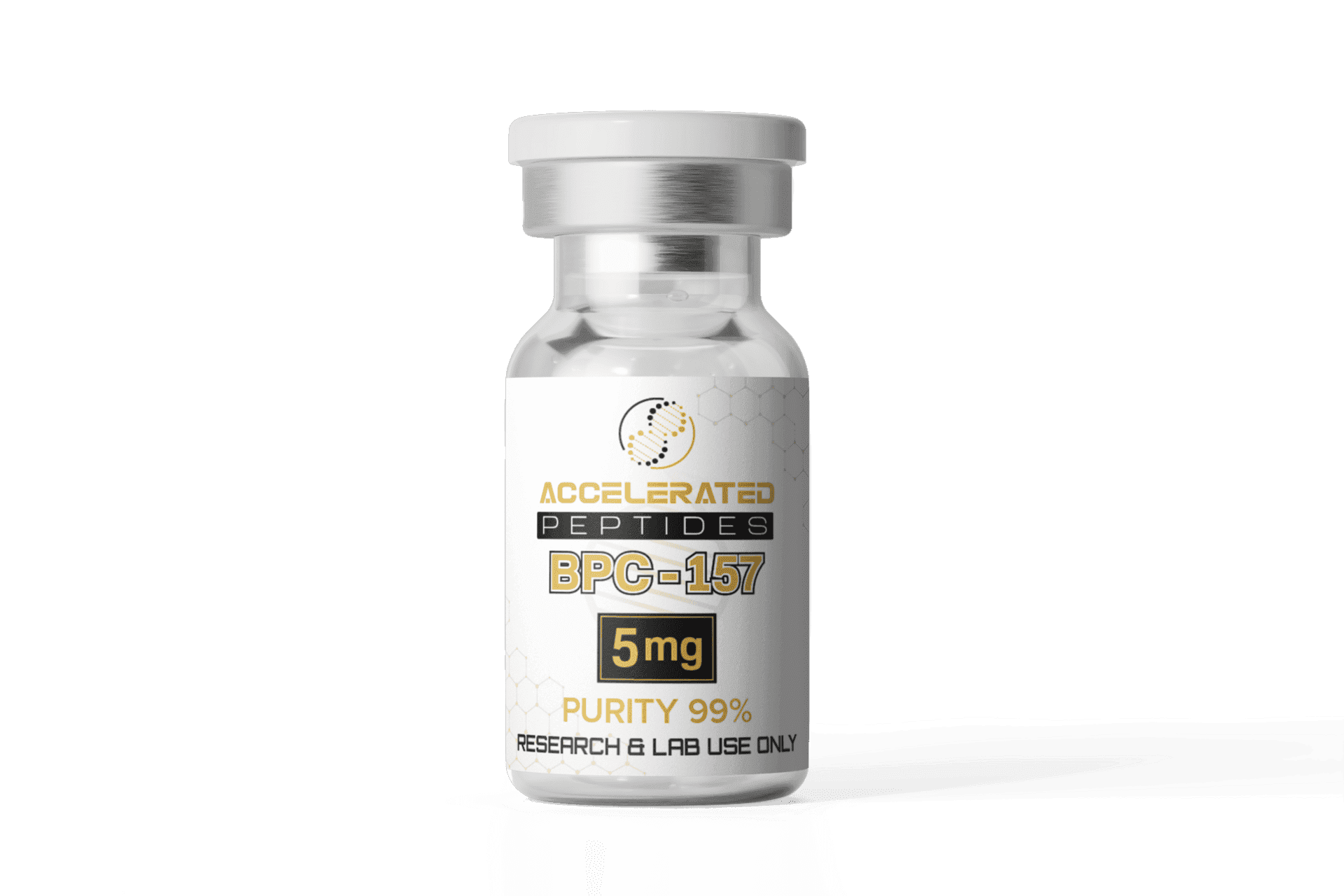 An Accelerated Peptides vial label