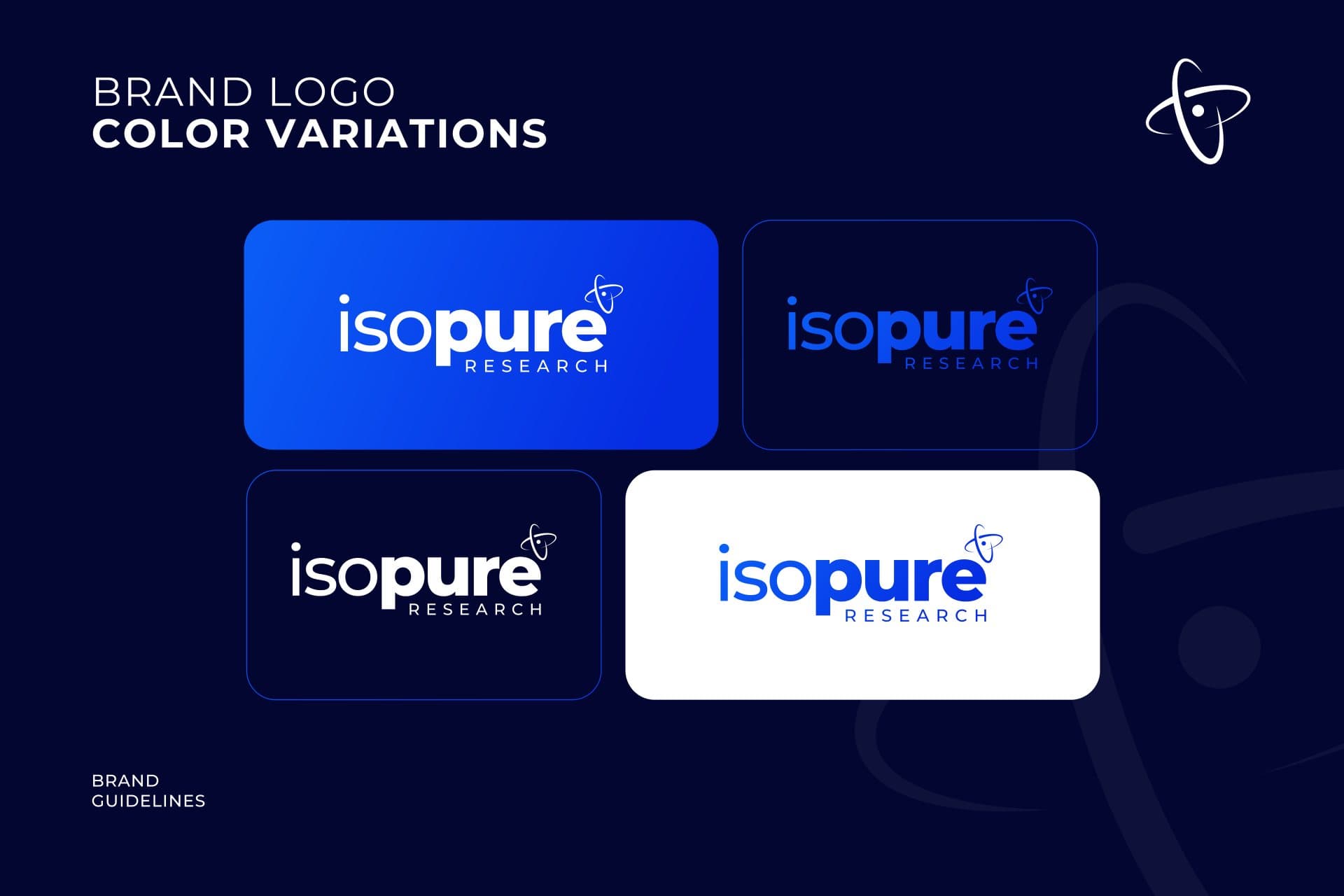 IsoPure logo color variations
