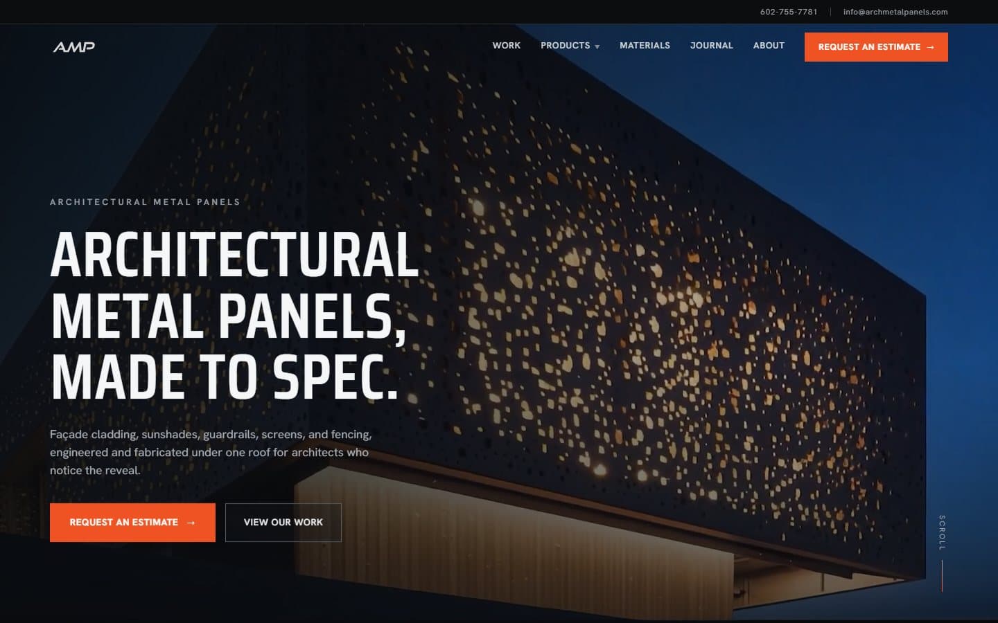 Architectural Metal Panels website