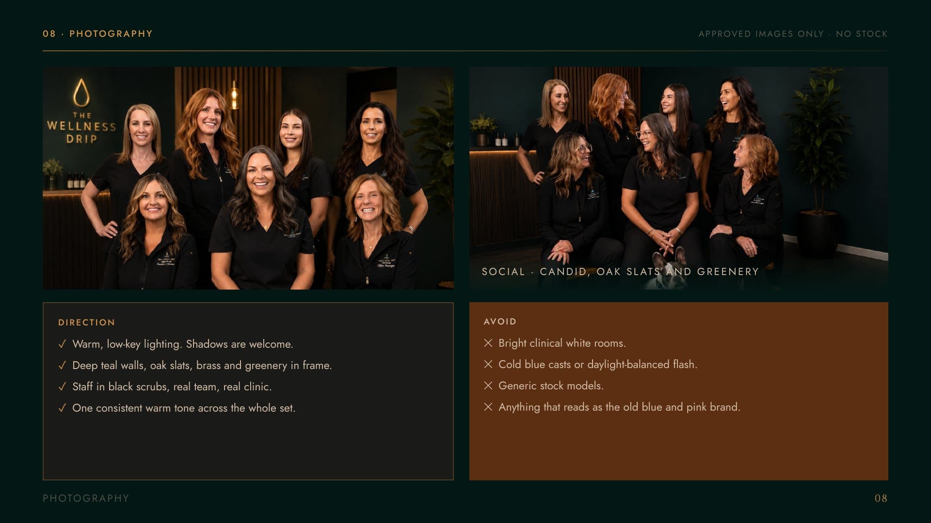 The Wellness Drip brand guide: photography